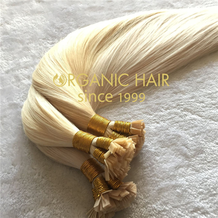 Flat tip hair extensions  C57